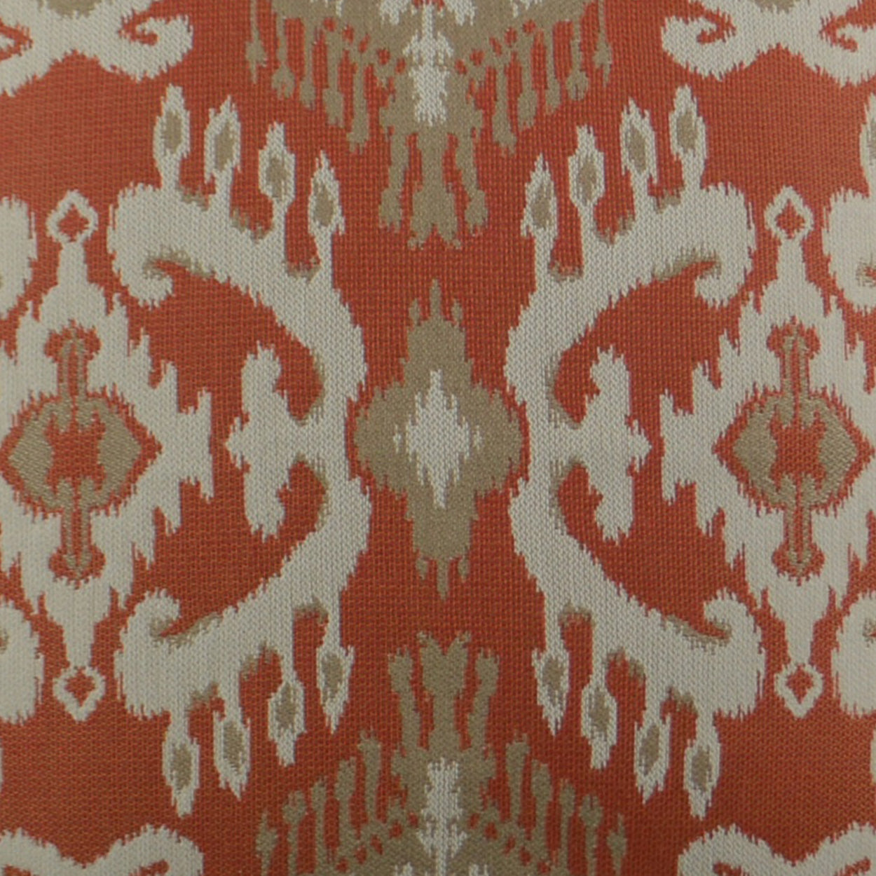 D.V. KAP HOME 22" x 22" Outdoor Nakala Pillow - Tangerine Suzani Ikat - OD-223-T-2222