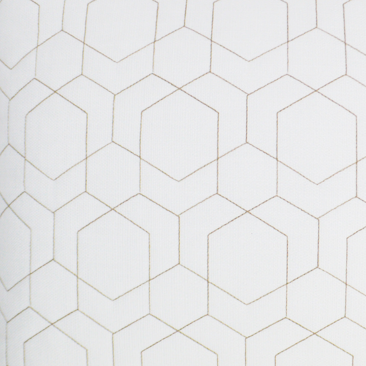 D.V. KAP HOME 22" x 22" Outdoor Hex Quilt Pillow - White Geometric - OD-309-W-2222