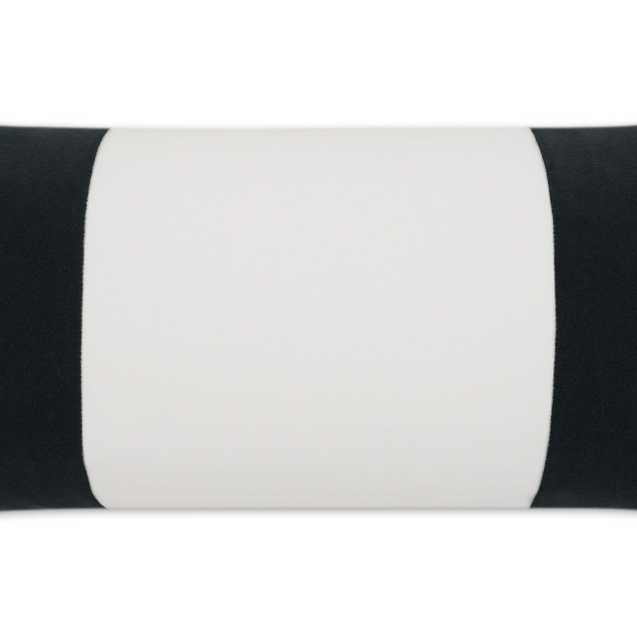 D.V. KAP HOME 12" x 24" Outdoor Sundance Band Lumbar Pillow - Charcoal Band / Ribbon, Modern - OD-406-C-1224