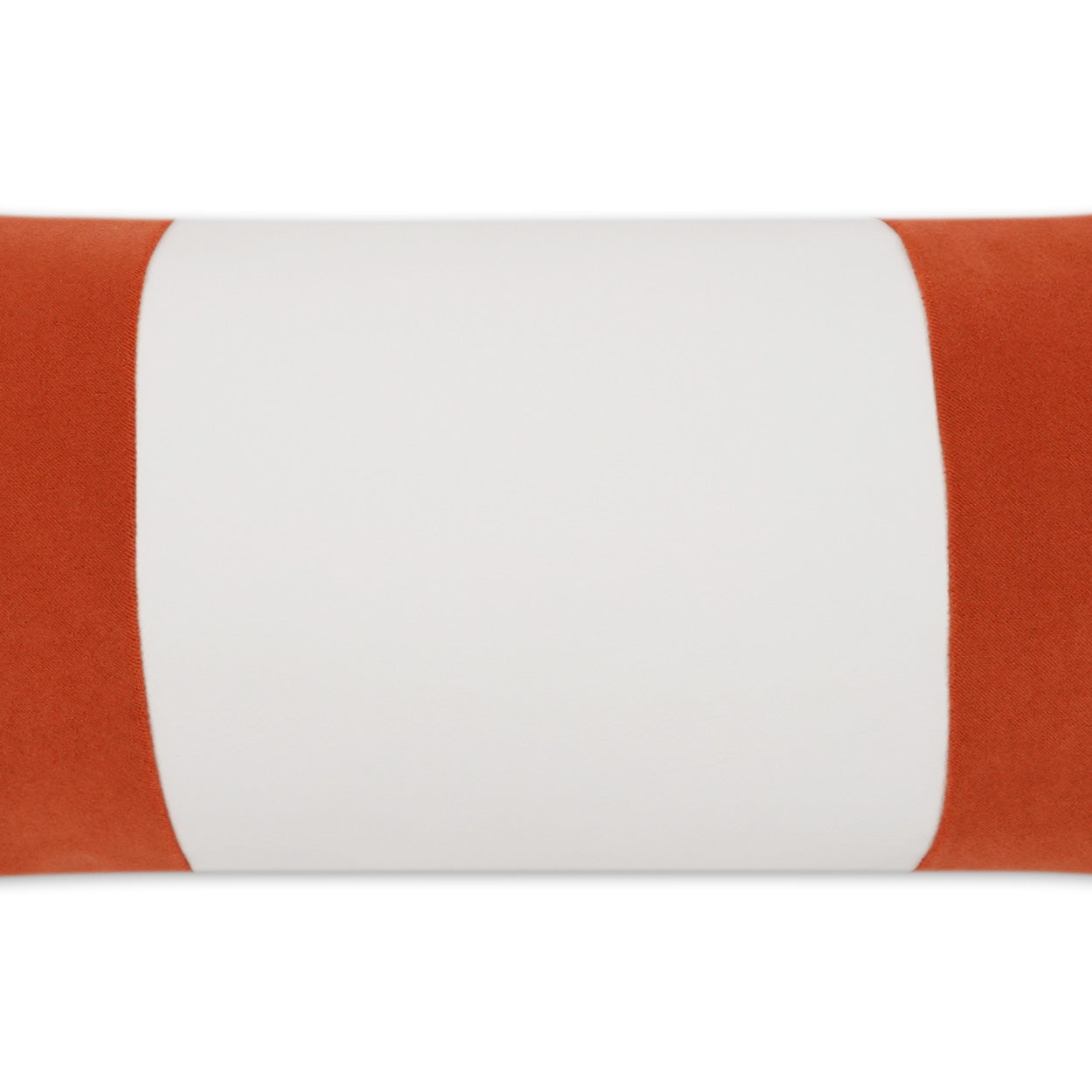 D.V. KAP HOME 12" x 24" Outdoor Sundance Band Lumbar Pillow - Orange Band / Ribbon, Modern - OD-406-O-1224