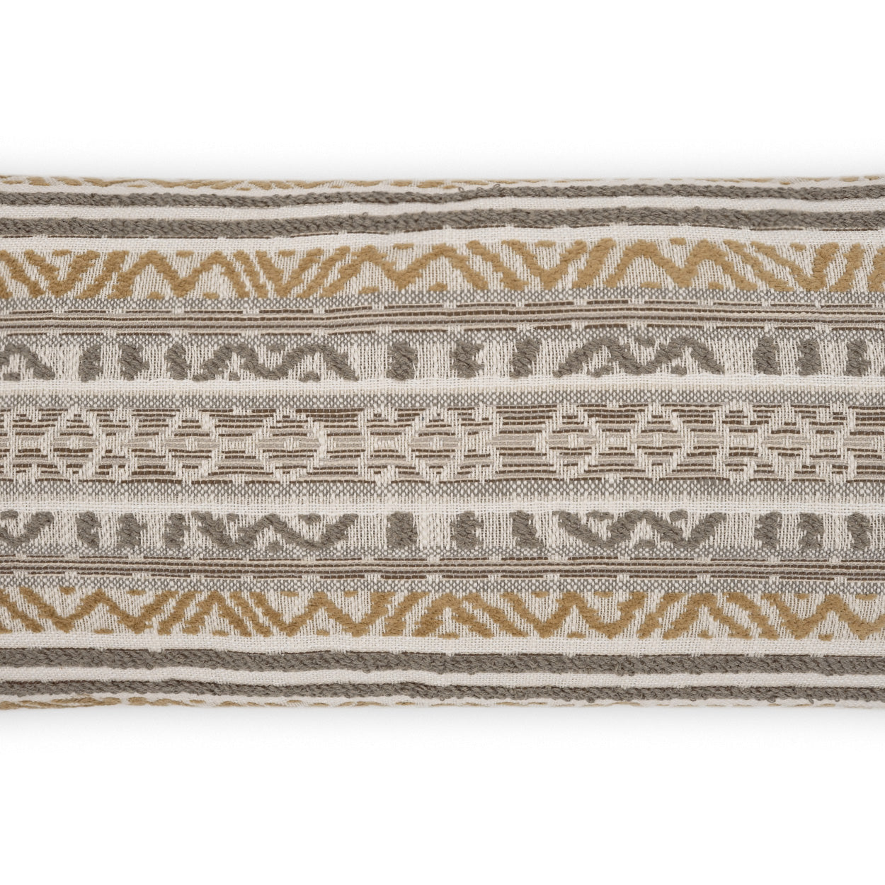 D.V. KAP HOME 12" x 24" Outdoor Motiva Lumbar Pillow - Birch Global, Farmhouse, Stripes - OD-457-B-1224