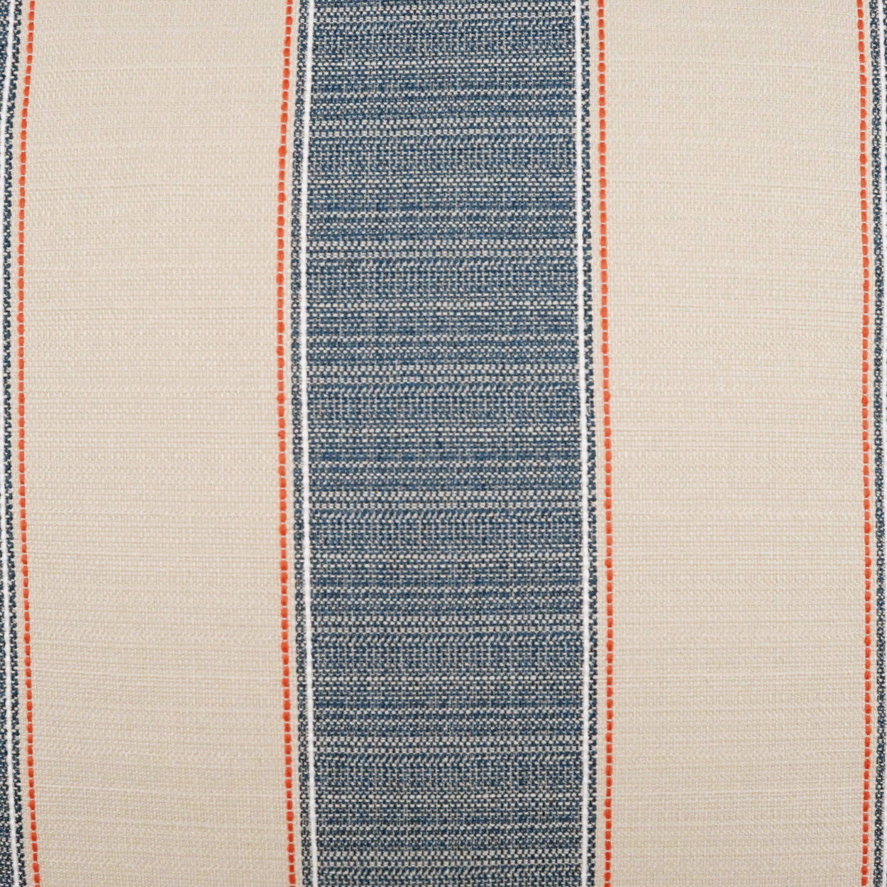 D.V. KAP HOME 22" x 22" Outdoor Tampa Pillow - Blue Stripes, Farmhouse - OD-467-B-2222