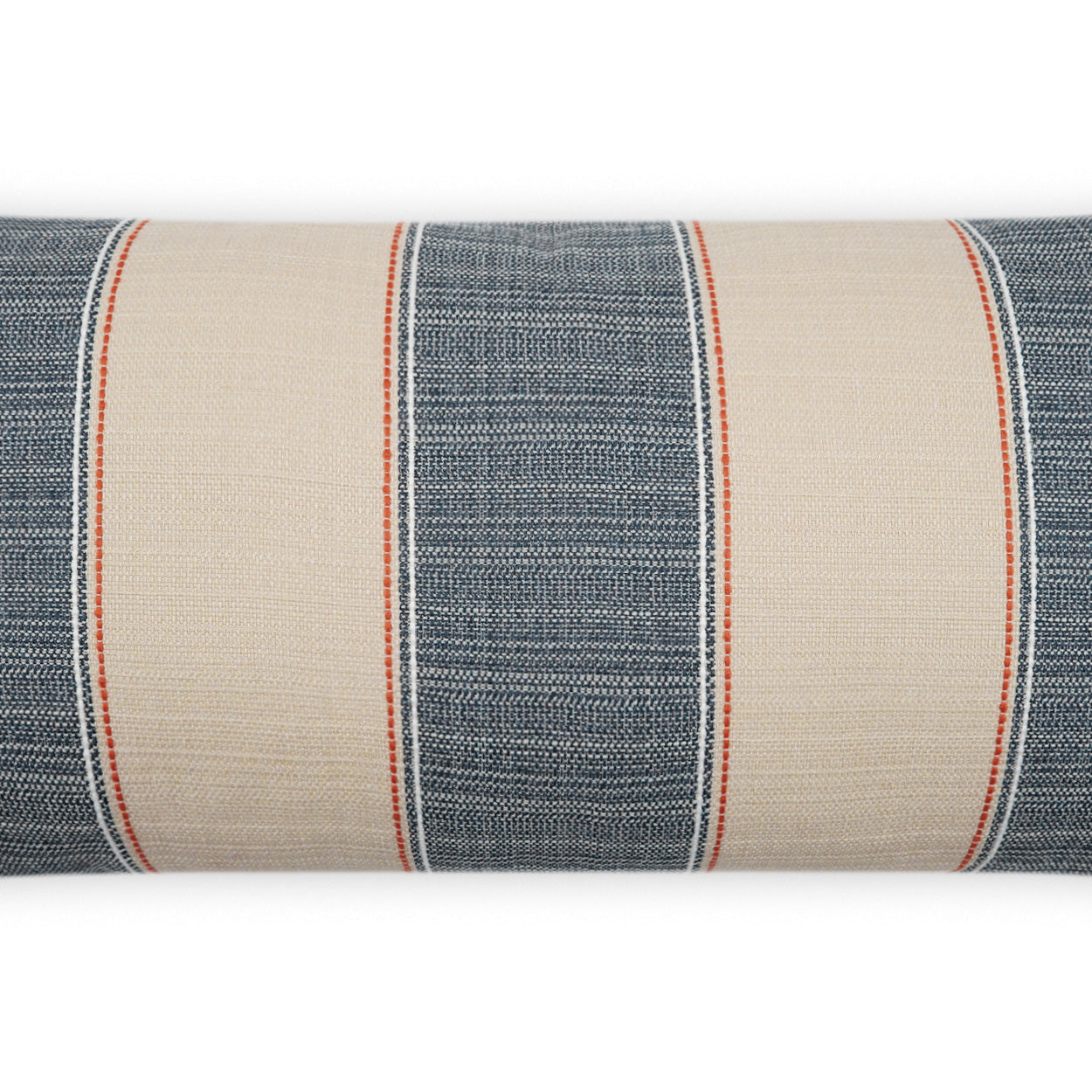 D.V. KAP HOME 12" x 24" Outdoor Tampa Lumbar Pillow - Blue Stripes, Farmhouse - OD-468-B-1224