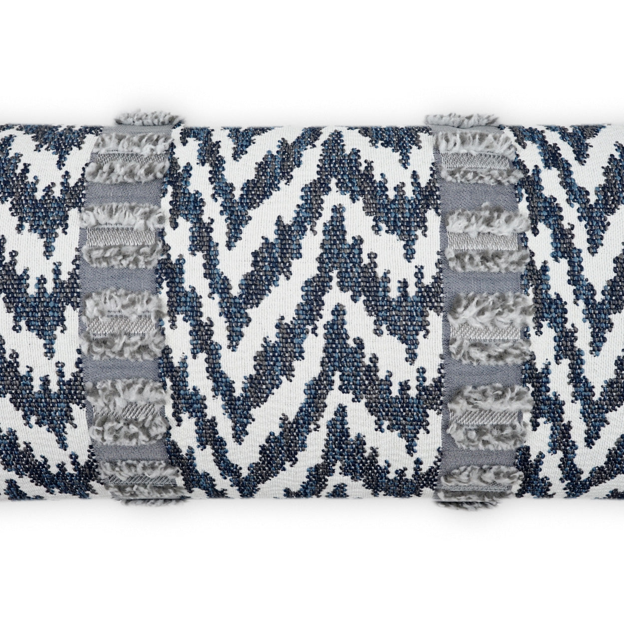 D.V. KAP HOME 12" x 24" Outdoor Indiana Lumbar Pillow - Indigo Global, Chevron - OD-490-I-1224
