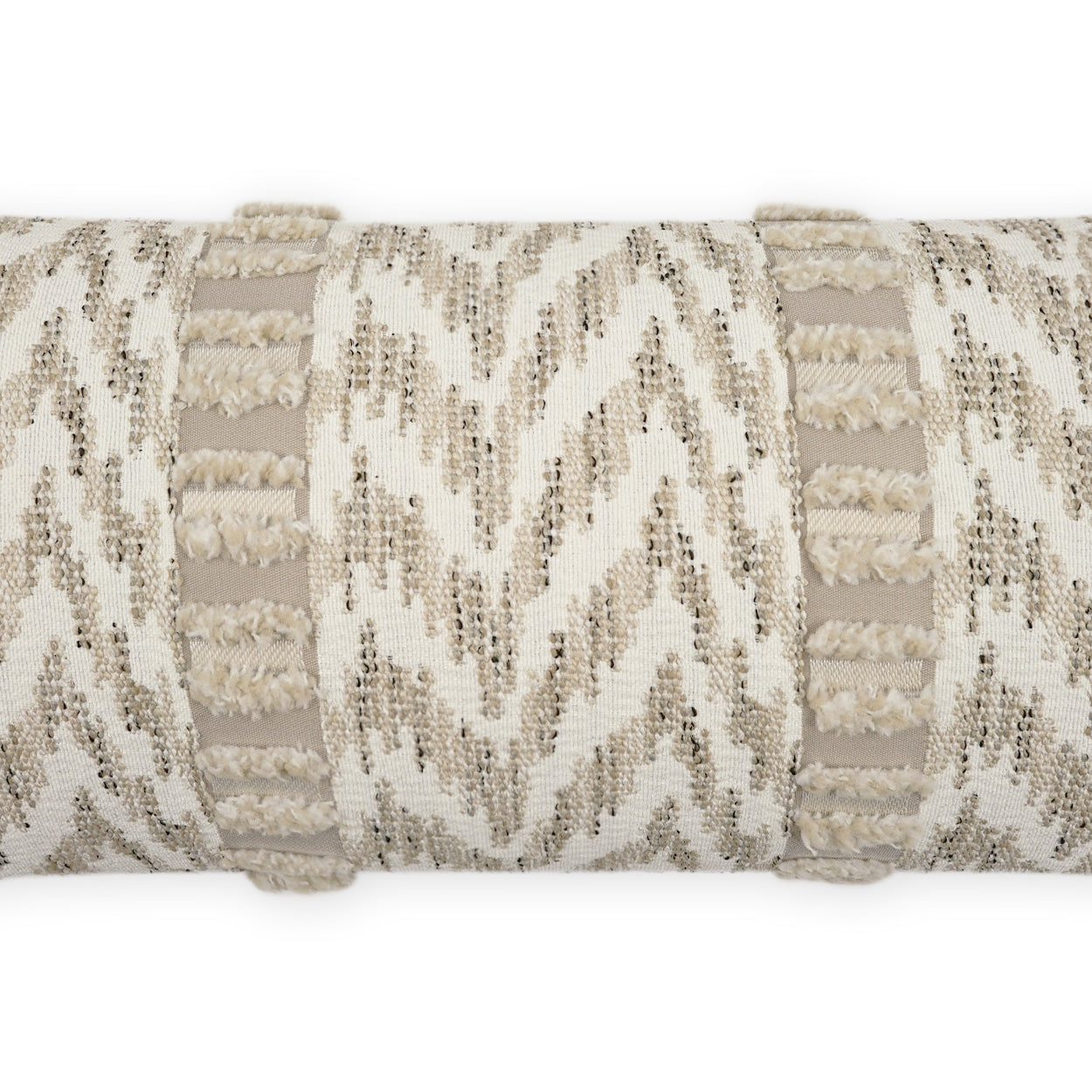 D.V. KAP HOME 12" x 24" Outdoor Indiana Lumbar Pillow - Linen Global, Chevron - OD-490-L-1224