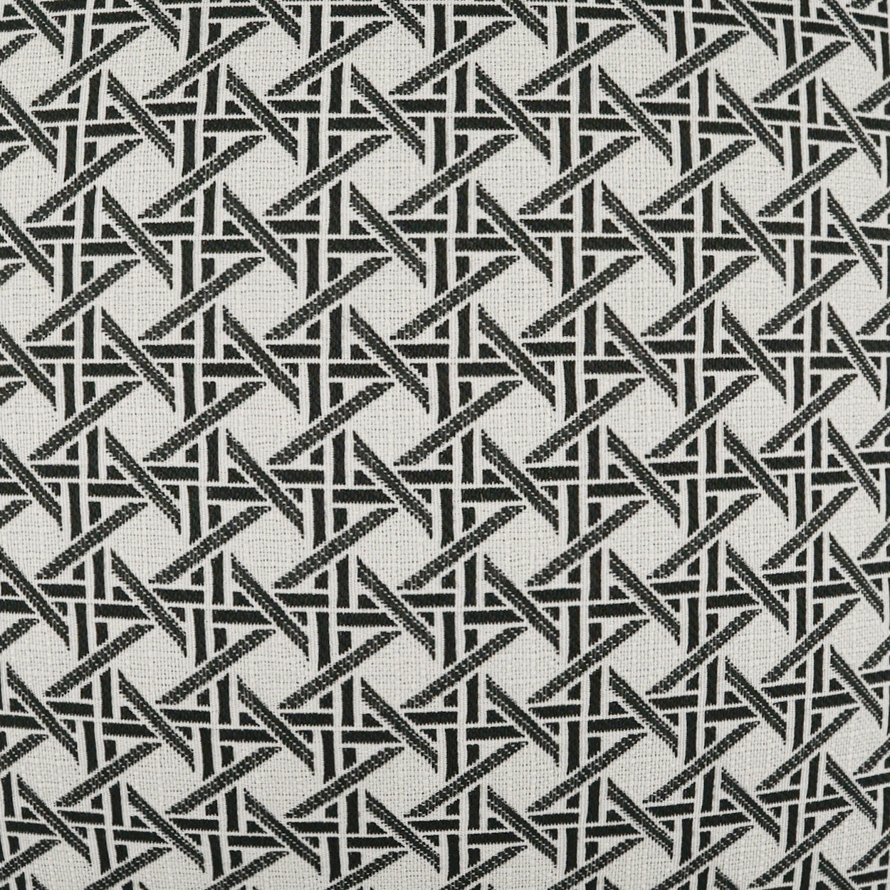 D.V. KAP HOME 22" x 22" Outdoor Pella Pillow - Ebony Transitional, Geometric - OD-524-E-2222