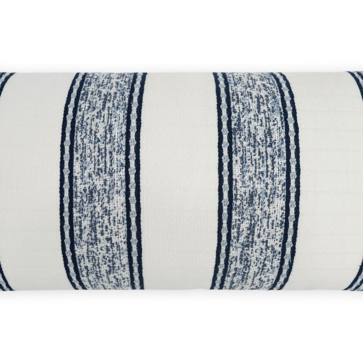 D.V. KAP HOME 12" x 24" Outdoor Gilner Lumbar Pillow - Azure Stripes, Farmhouse, Beach - OD-532-A-1224