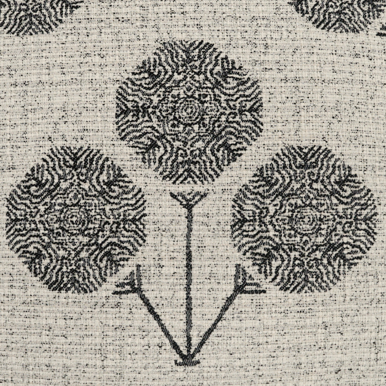 D.V. KAP HOME 22" x 22" Outdoor Soonsa Pillow - Ebony Floral - OD-535-E-2222