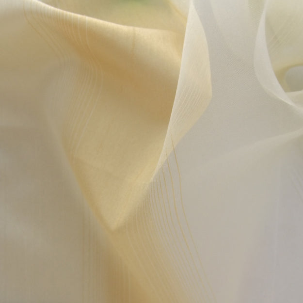 JF Fabrics ODELIA 14 Fabric Traditional,Transitional,Contemporary,Stripe Yellow,Gold Double Width,Sheer - 5012114 J5941
