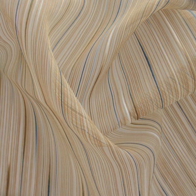 JF Fabrics ORLEAN 65 Fabric Traditional,Transitional,Contemporary,Stripe Blue Double Width,Embroidery - 5012265 J5941