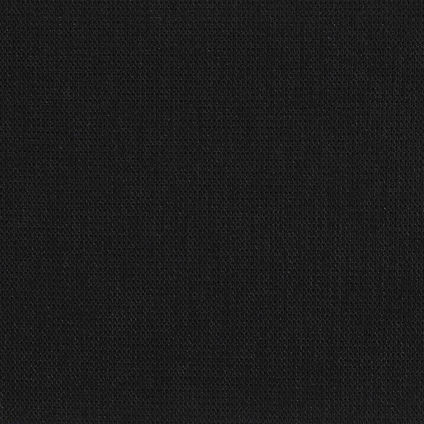 Close-up of black linen-textured woven fabric with a matte finish.