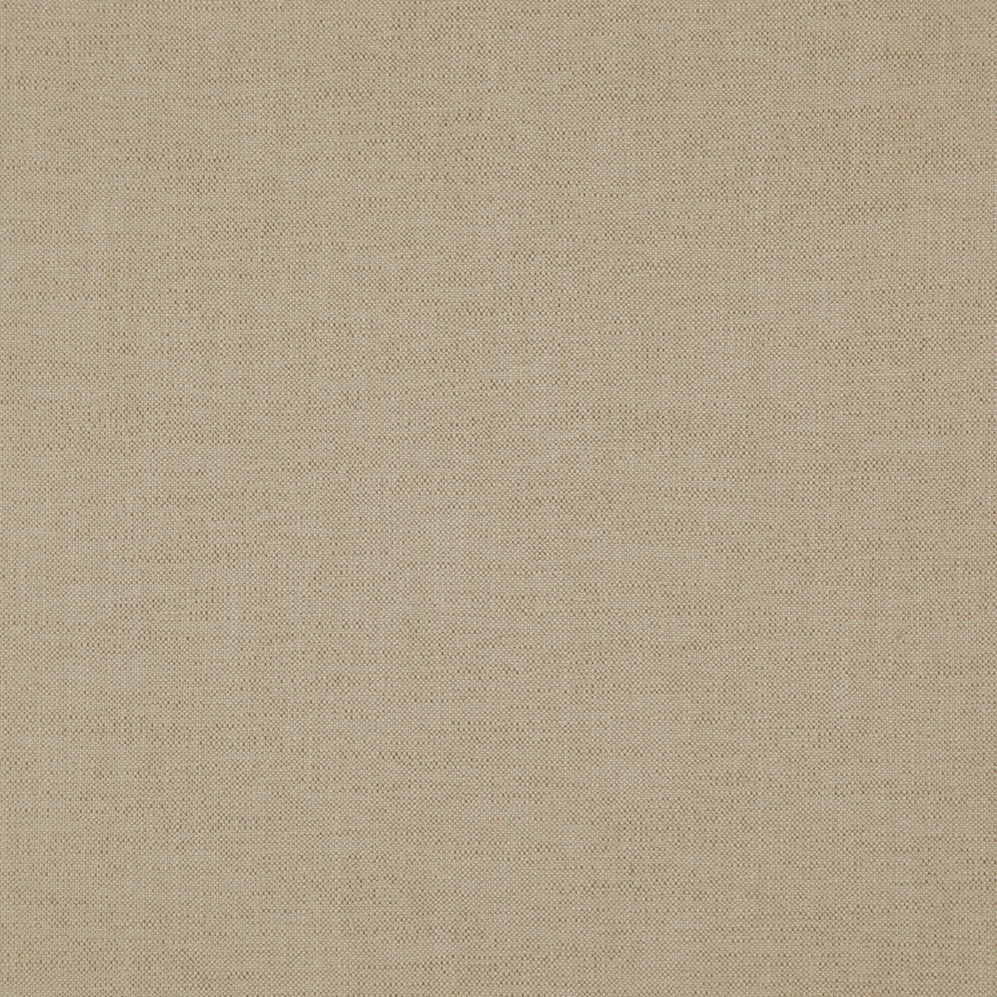 Beige woven fabric close-up with fine grid texture, linen-like textile for upholstery or garments.
