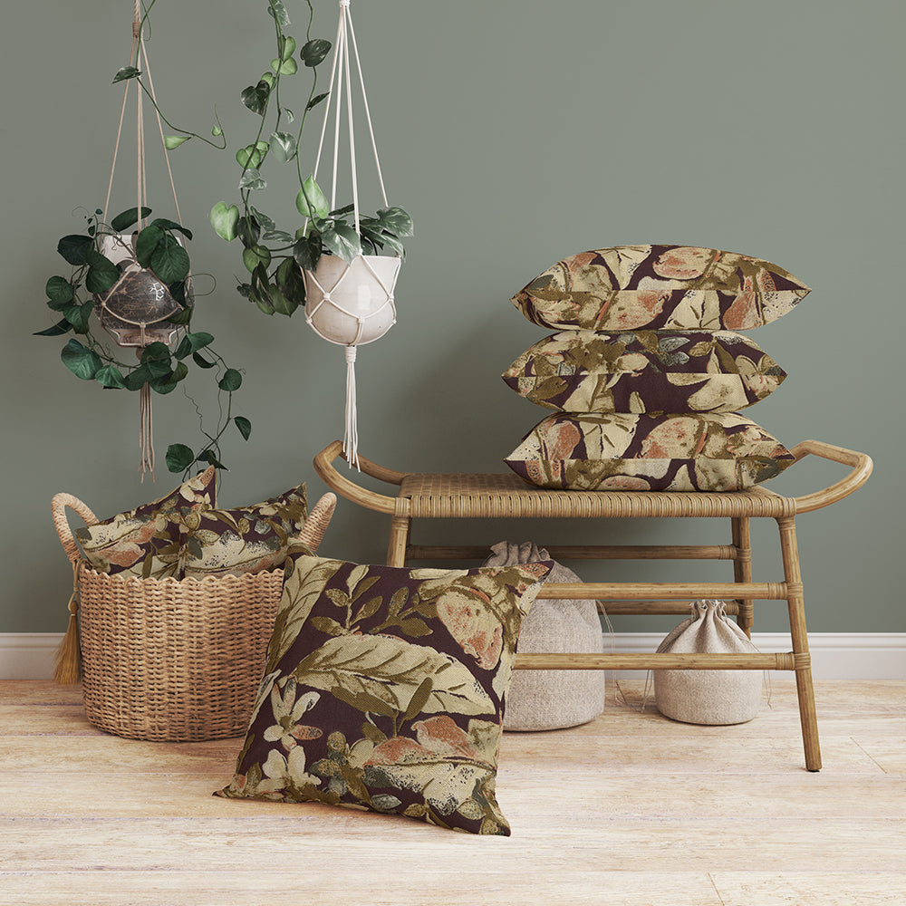 NICHOLASJOHN INC NJ-PALATE Plum Botanical Fabric - NJ25-2568