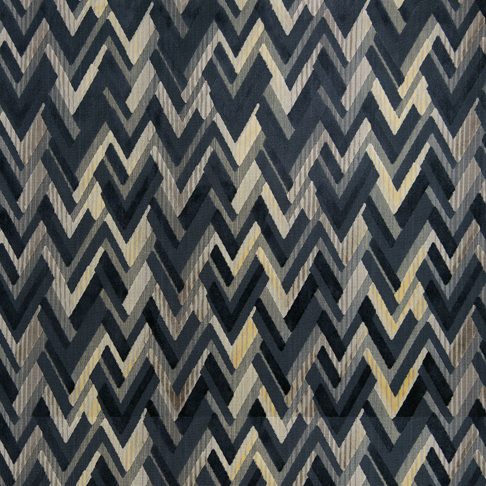 NICHOLASJOHN INC NJ-SKYLINES Charcoal Chevron,Geometric Fabric - NJ25-2578