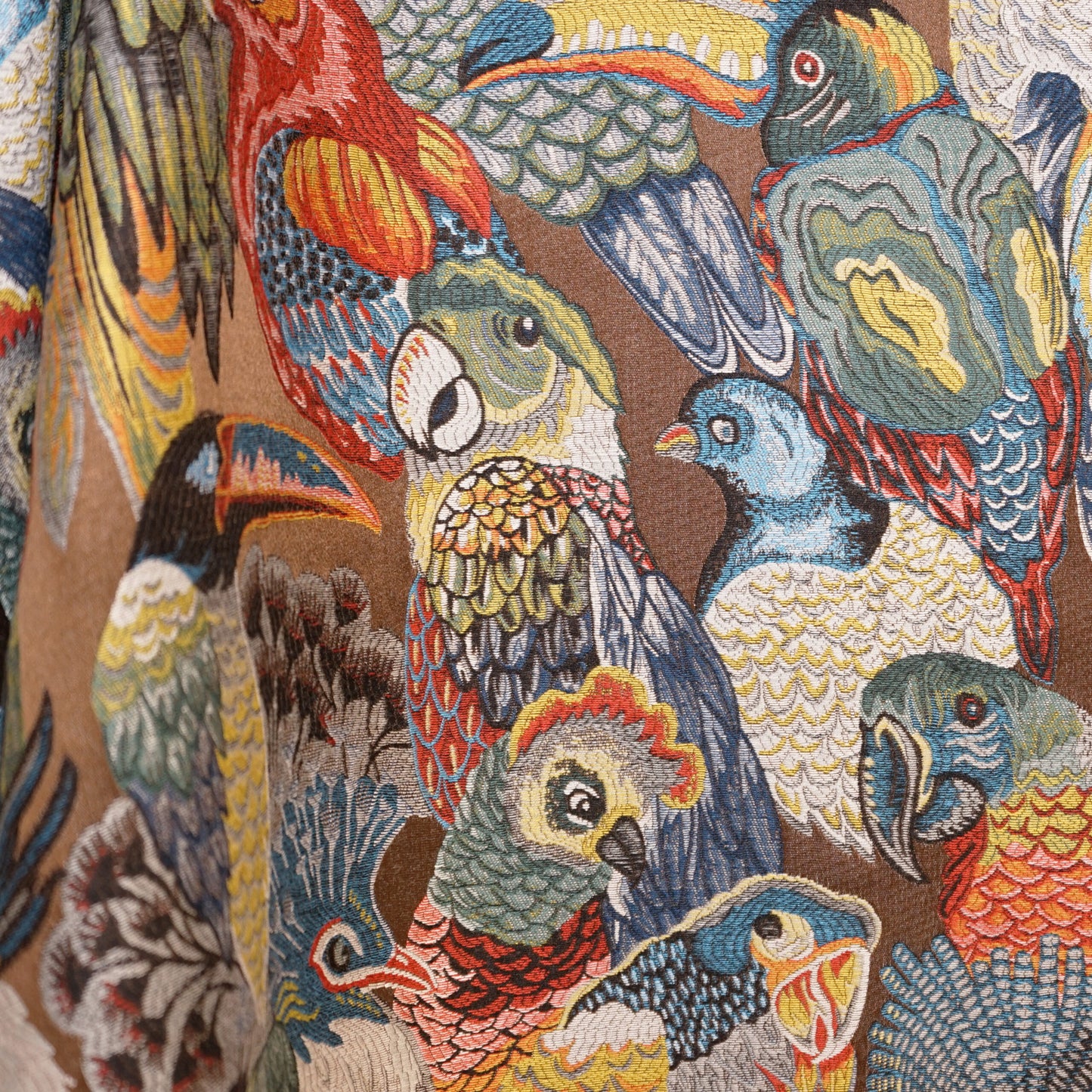 JF Fabrics JF Studio PARROTS 65 Fabric Transitional,Contemporary,Novelty Blue,Multi Jacquard - 5734565 SJ101
