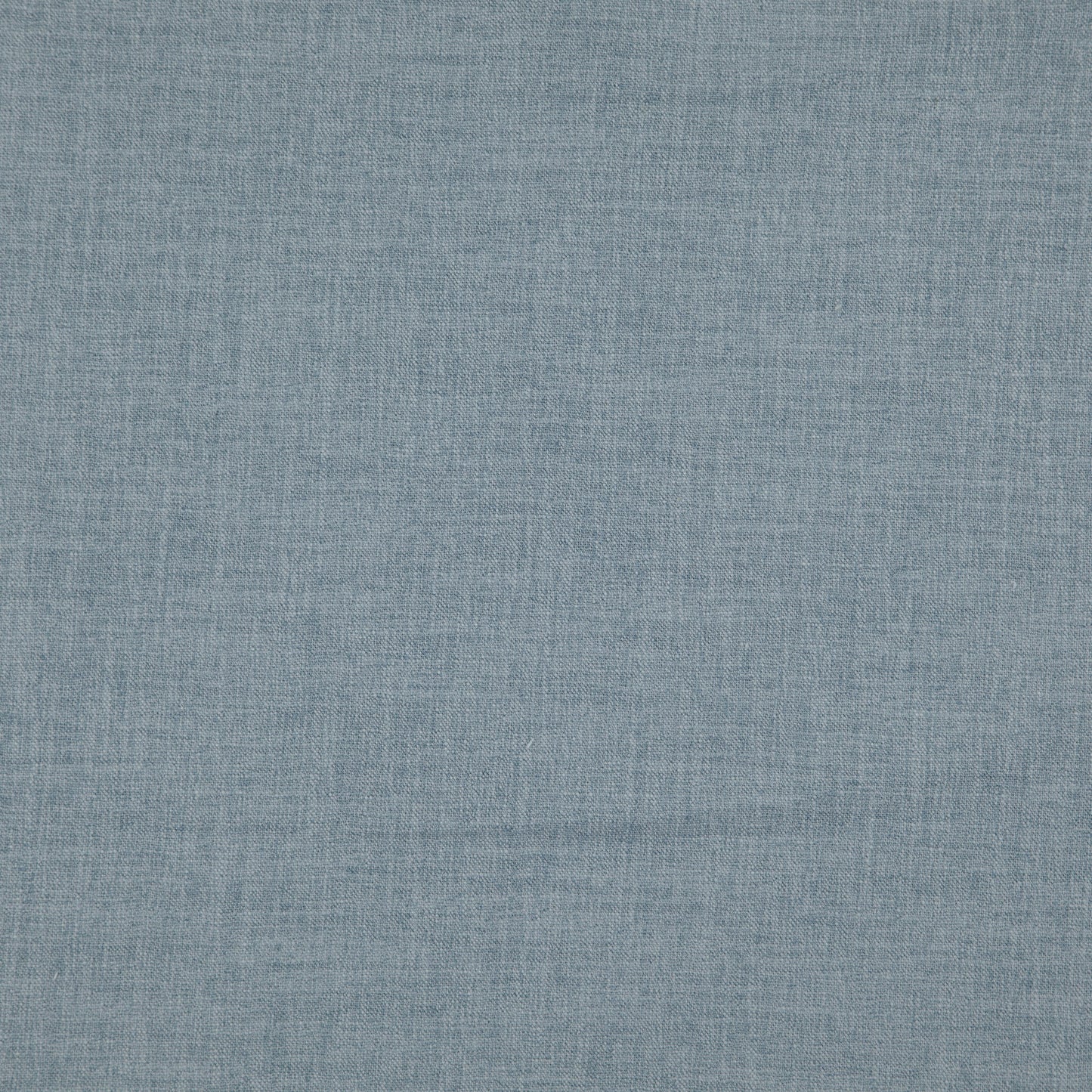 Blue-gray woven linen texture fabric swatch with subtle heathered grain.