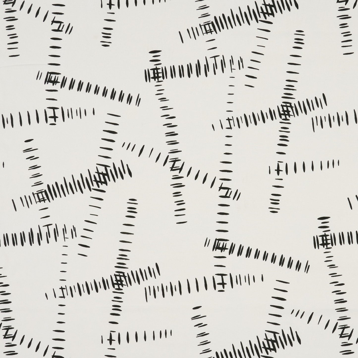 JF Fabrics POPULUS 98 Fabric Abstract, Contemporary Black, White Print - 9285198 J9421