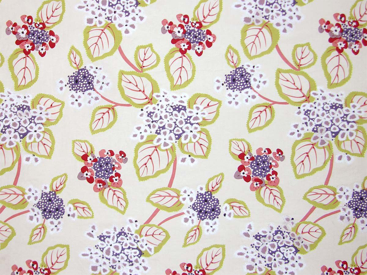 SCALAMANDRE MIRANDA FABRIC RED & VIOLET - PQ 0003HYDR NEW SKU # PQHYDR0003