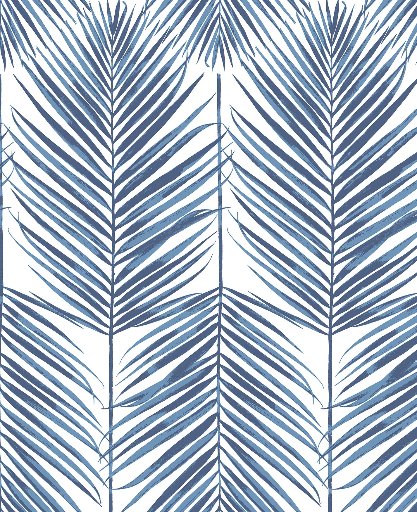 Seabrook Designs Prepasted Online Paradise Palm Prepasted Botanical Coastal Blue Matte - PR10702