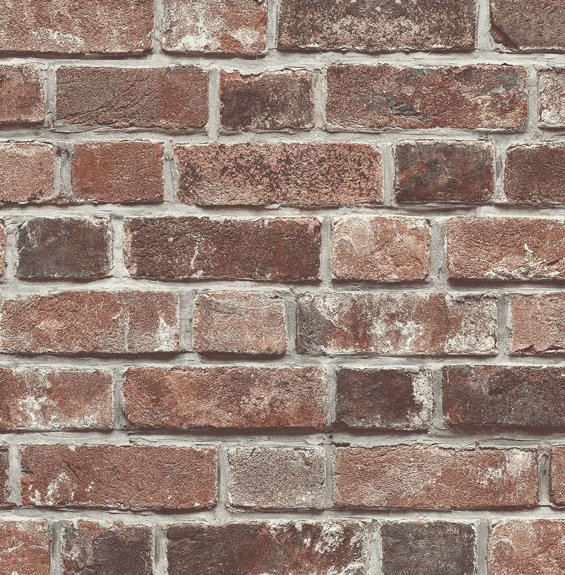 Seabrook Designs Prepasted Online Faux Red Brick Prepasted Brick Industrial Red Matte - PR11501
