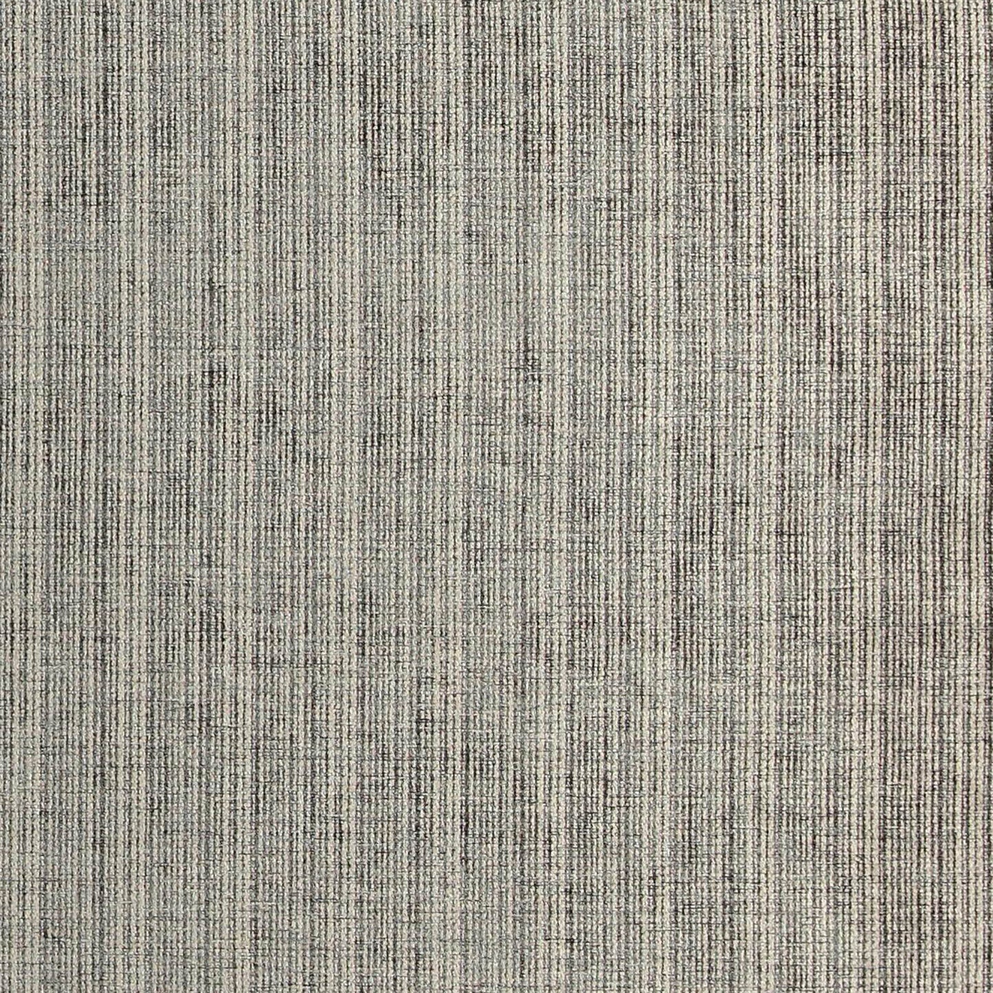 Close-up of brown striped chenille upholstery fabric.