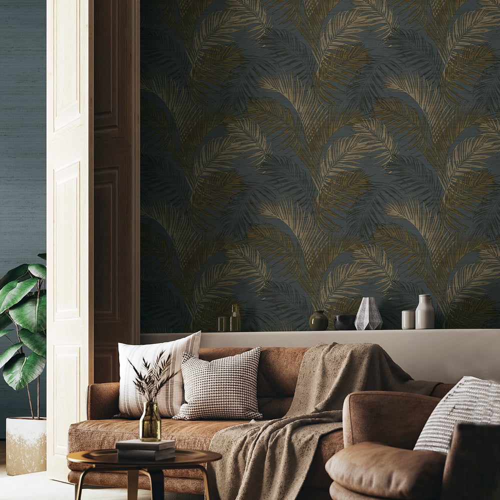 Galerie Wallcoverings Synergy Felce Tonale Galerie Wallcoverings Blue - PS33316
