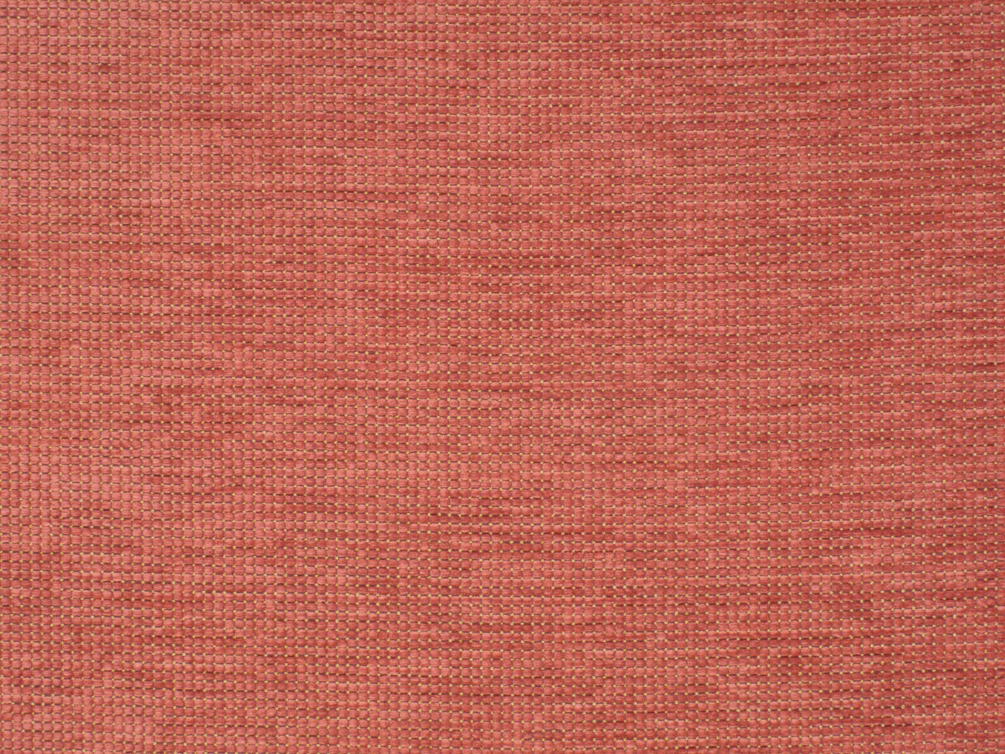 Red woven fabric with a subtle grid texture, upholstery-grade material.