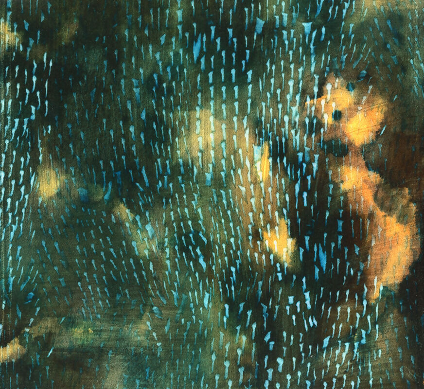 20" Turquoise Velvet Pillow Cover in Opuzen 9676-8700 Daydream Fabric