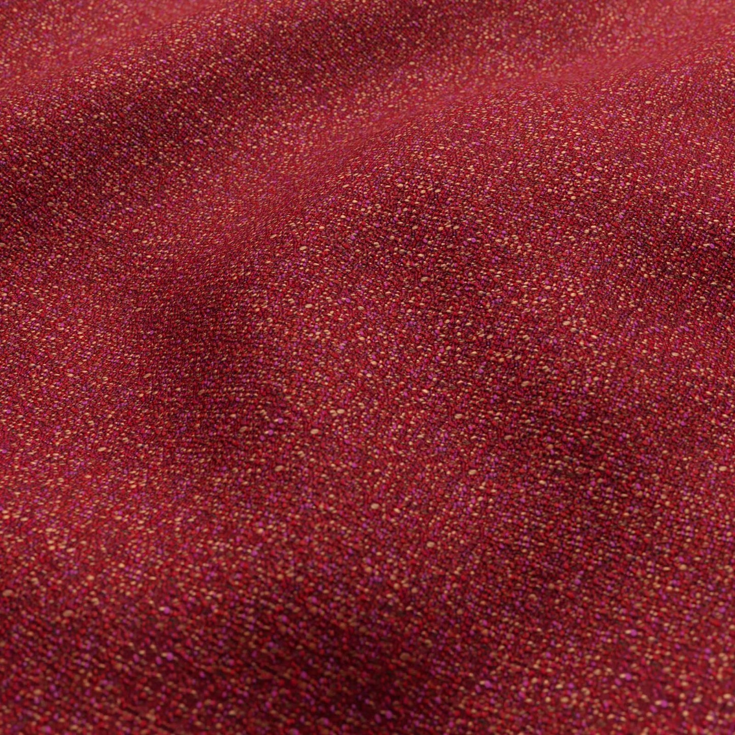 JF Fabrics FibreGuard QUINCY 47 Fabric Contemporary, Novelty Red, Magenta, Pink, Coral Orange, Brown Boucle, Texture, Woven - 9300047 J9381