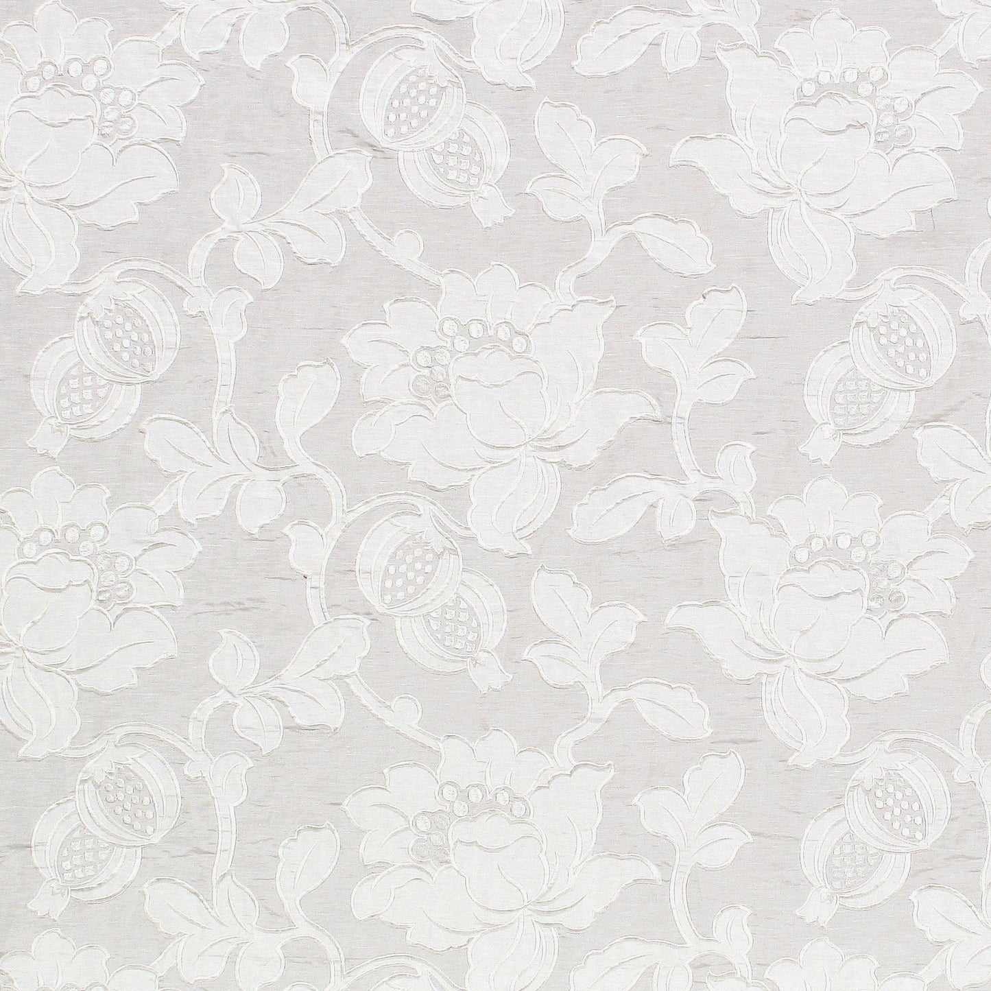 SCALAMANDRE GRANADA FABRIC IVORY - R4 0001REM0 NEW SKU # R4REM00001