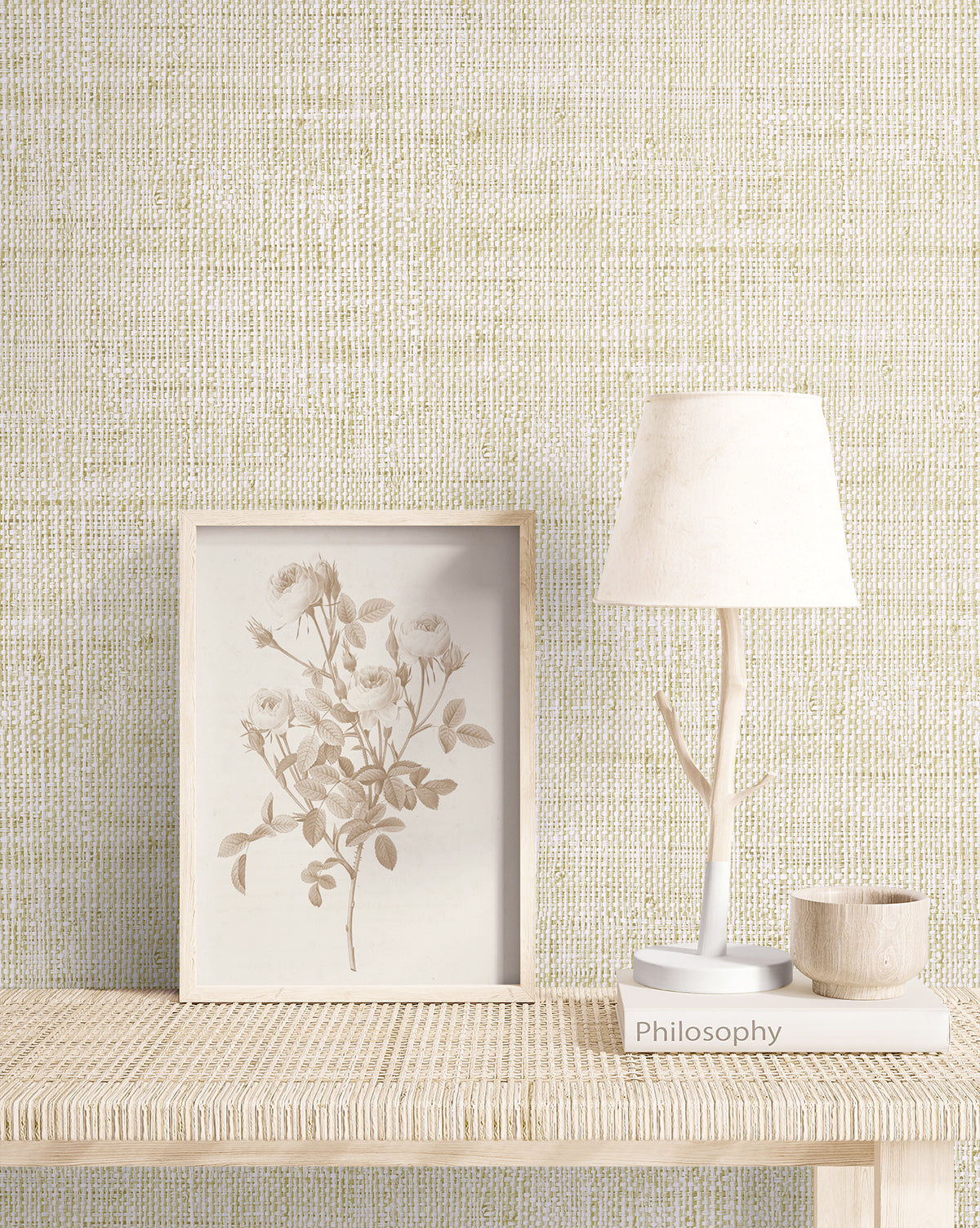 Seabrook Designs Wild Bind Faux Weave Contemporary Warm Neutrals, Beiges - RA40311