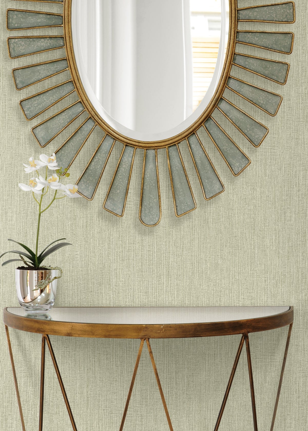 Seabrook Designs Natural Tether Stria Contemporary Cool Neutrals - RA41526