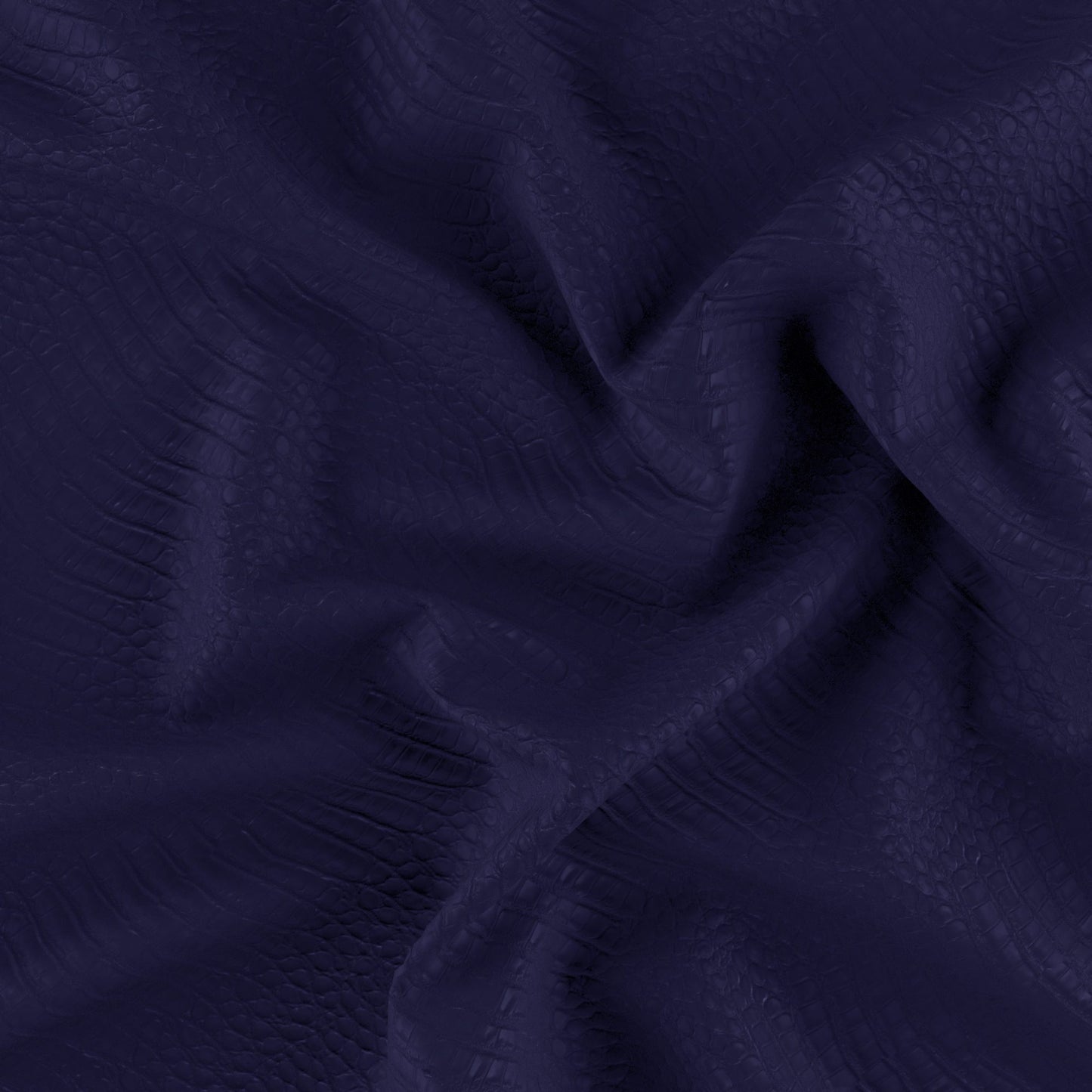 JF Fabrics RAVEN 68 Fabric Animal, Metallic, Texture Blue, Marine Vinyl, Vegan Leather - 8935068 J9011
