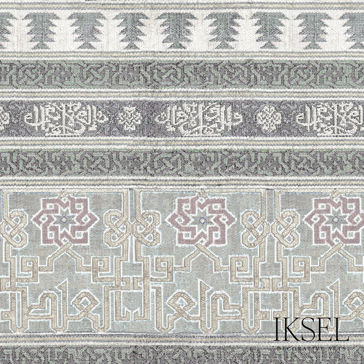 SCHUMACHER IKSEL ALCAZAR BAYADERE PRINTS PRINTS GREY - RF906CR59