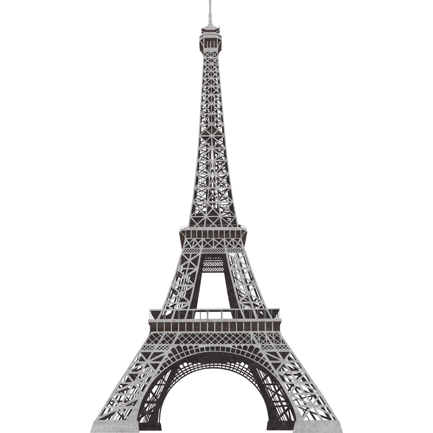 York Wallcoverings RoomMates Eiffel Tower Peel and Stick Giant Wall Decal Whimsical Travel Blacks Wallpaper - RMK1576GM