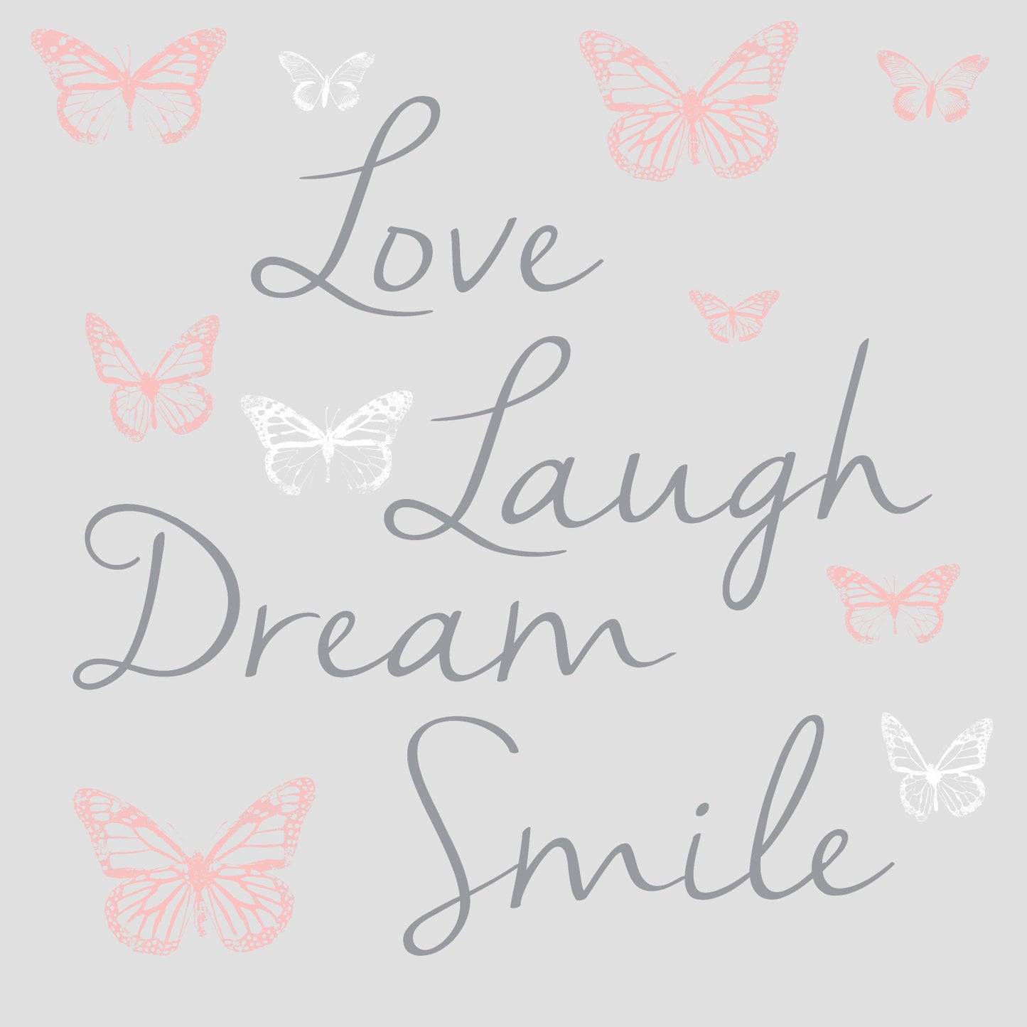 York Wallcoverings RoomMates Butterfly Dream Wall Decals W/ 3D Cutout Butterflies Kids Botanical Pinks Wallpaper - RMK3173SCS