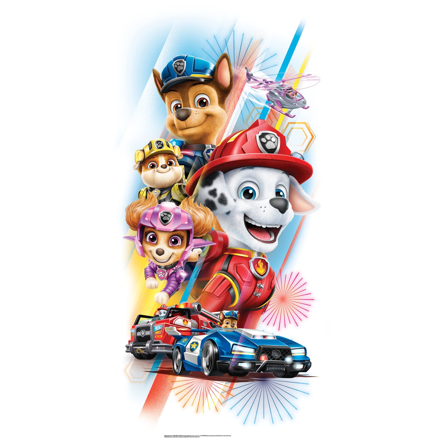 York Wallcoverings RoomMates Paw Patrol Movie Giant Wall Decals Kids Licensed Multicolor Wallpaper - RMK4846GM