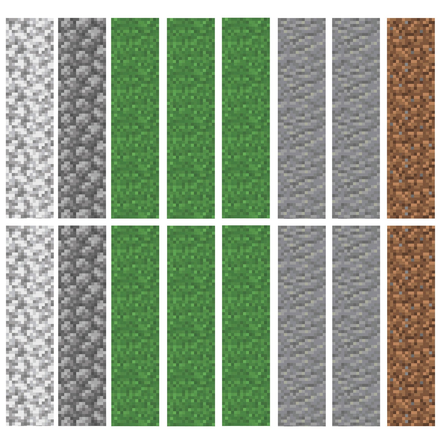 York Wallcoverings RoomMates Minecraft Block Strips Peel and Stick Wall Decals Kids Licensed Multicolor Wallpaper - RMK5136GM