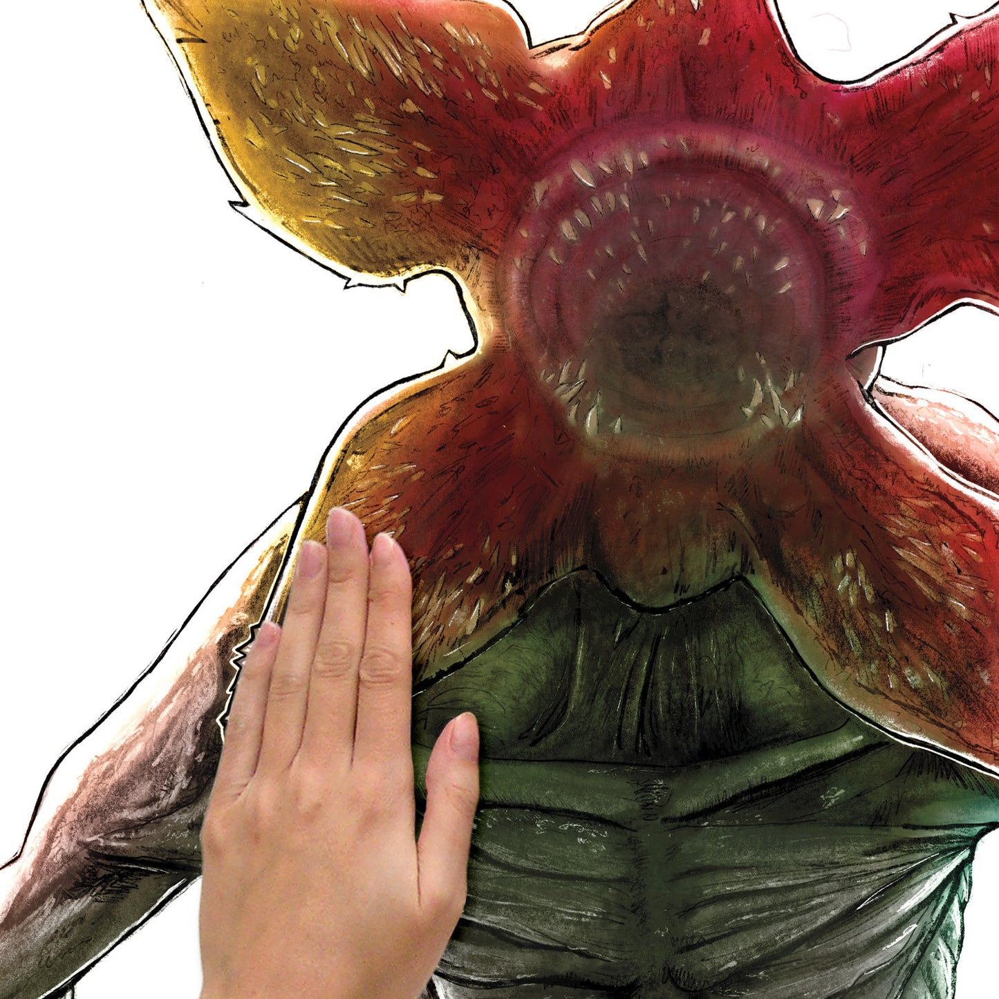 York Wallcoverings RoomMates Netflix Stranger Things Demogorgon Peel and Stick Giant Wall Decal Whimsical Licensed Multicolor Wallpaper - RMK5142GM