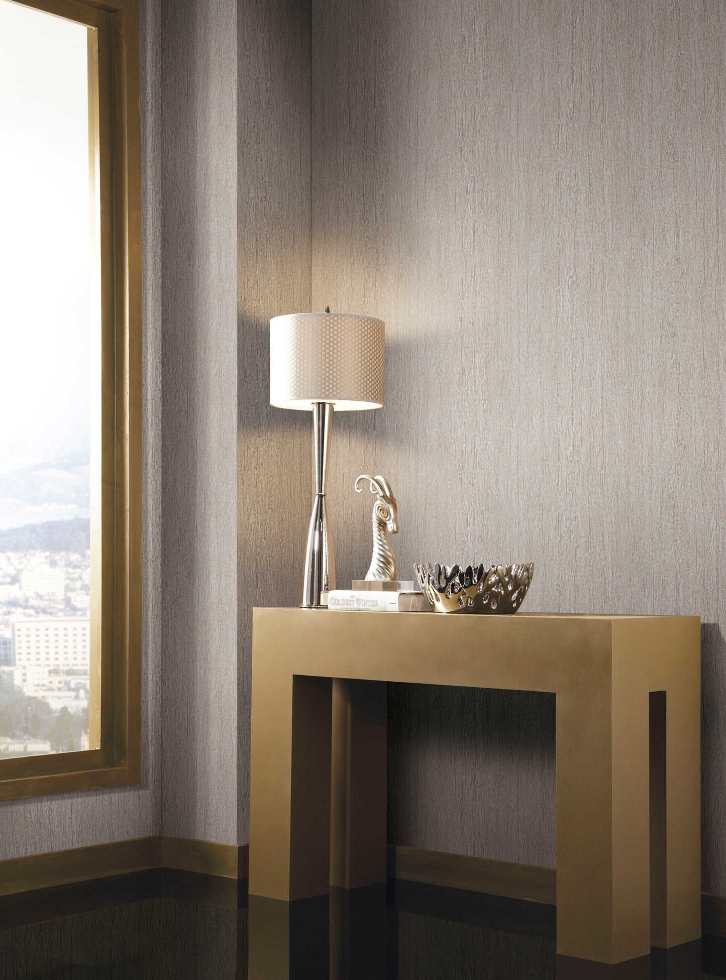 York Wallcoverings York Wallcoverings Foil Texture Metallic Wallpaper Metallics - RN1049LW