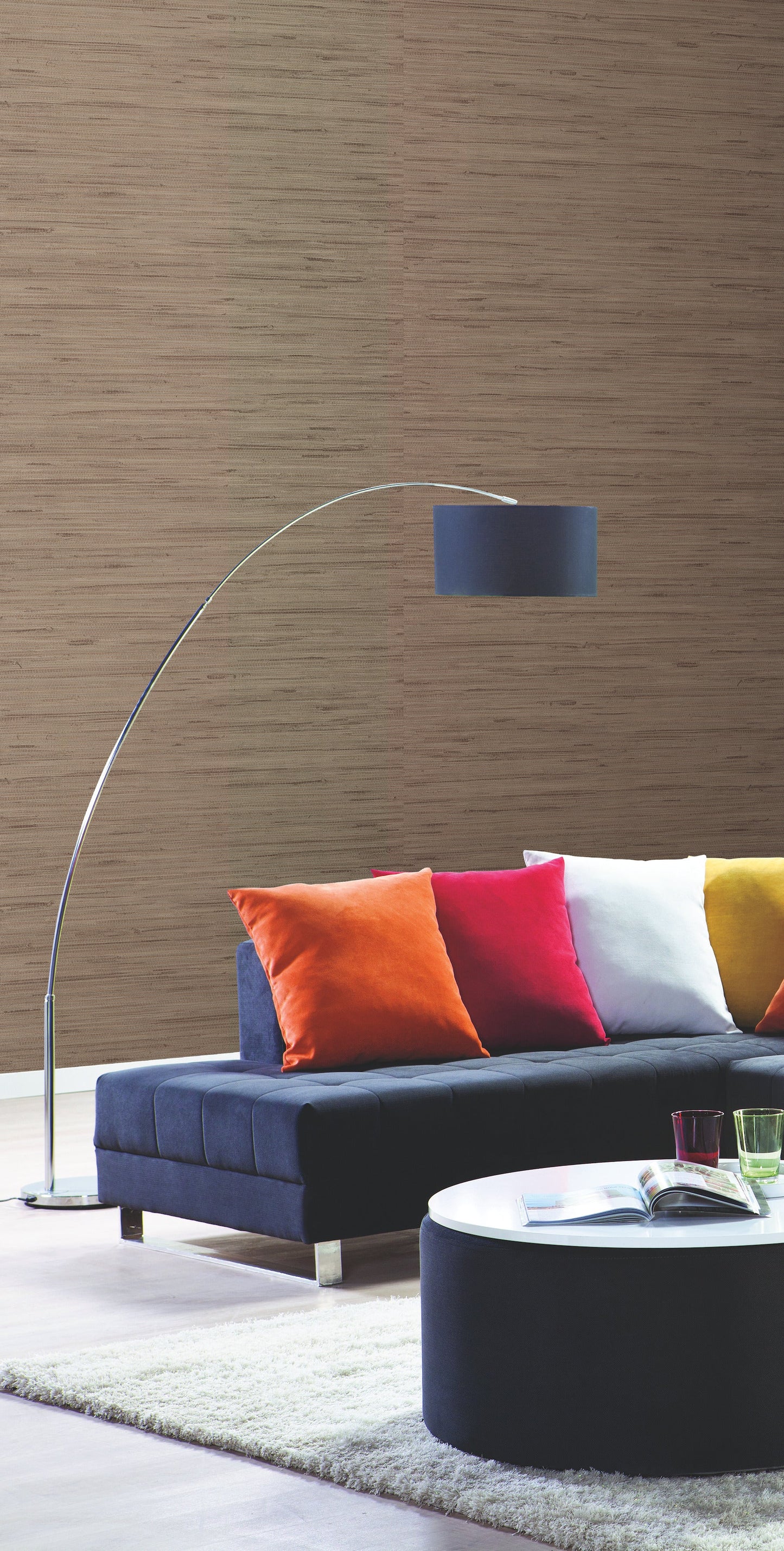 York Wallcoverings York Wallcoverings Lustrous Grasscloth Yellow Wallpaper Faux Grasscloth Yellows - RN1062LW