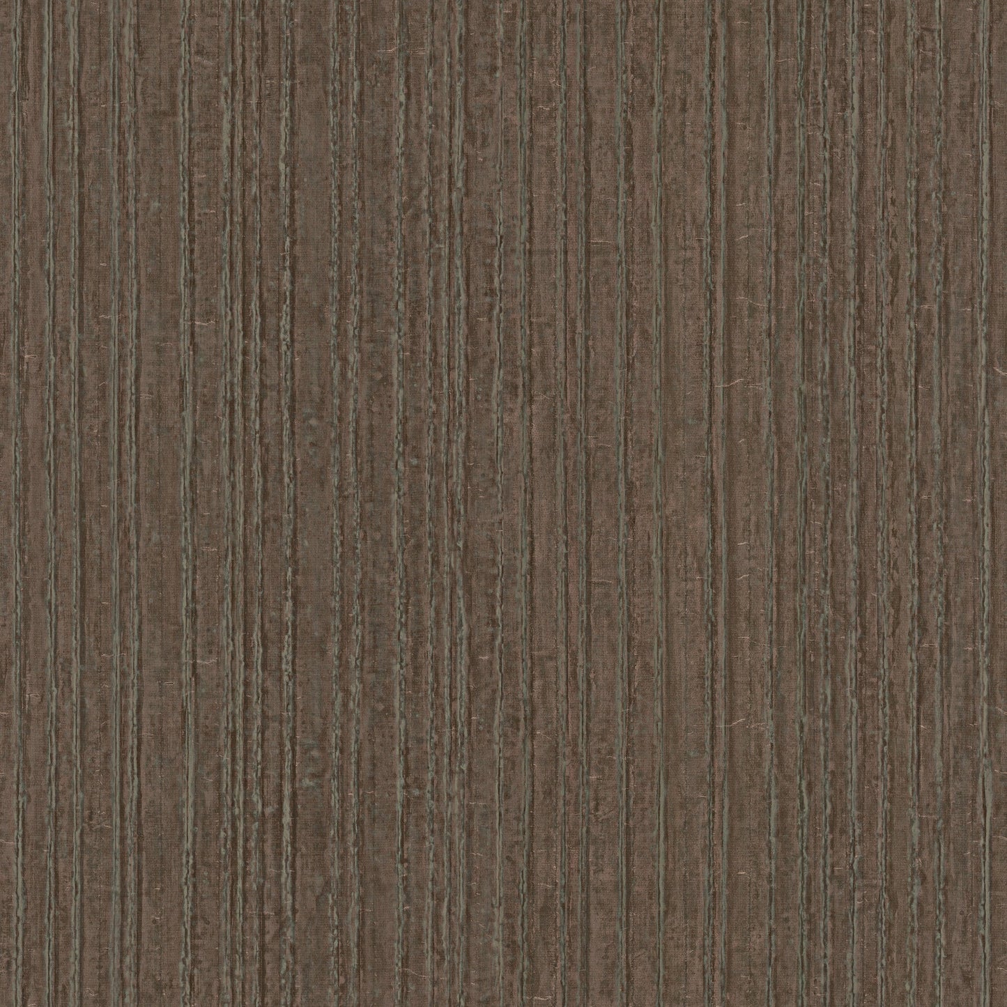 Bronze metallic tin wallpaper with a vintage embossed panel texture.