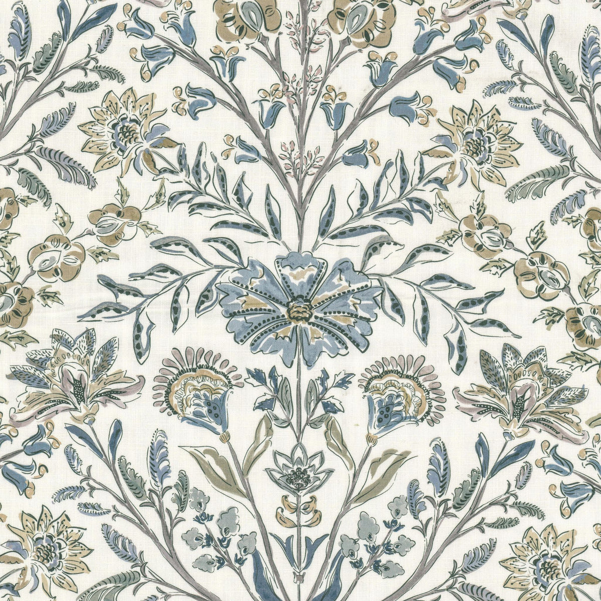 STOUT TEXTILES MULTIPURPOSE,PRINT TRANSITIONAL,, FLORAL CELADON - RUFF-1