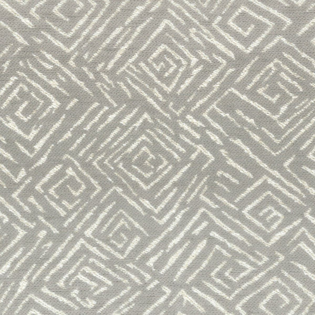 STOUT TEXTILES UPHOLSTERY,CHENILLE TRANSITIONAL,, GEOMETRIC GREY - SALA-3