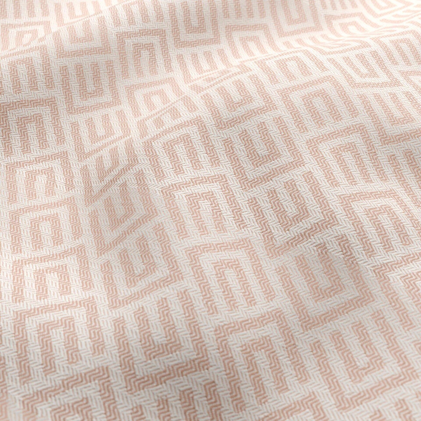 JF Fabrics FibreGuard Outdoor SANDCASTLE 42 Fabric Geometric Pink Outdoor, Jacquard - 9845542 J9651