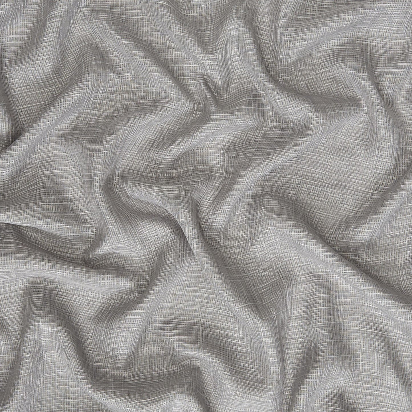 JF Fabrics SAUNDERS 95 Fabric Traditional,Transitional,Contemporary,Plain Grey/Silver Wide Width,Sheer,Linen Texture - 7487595 J8231