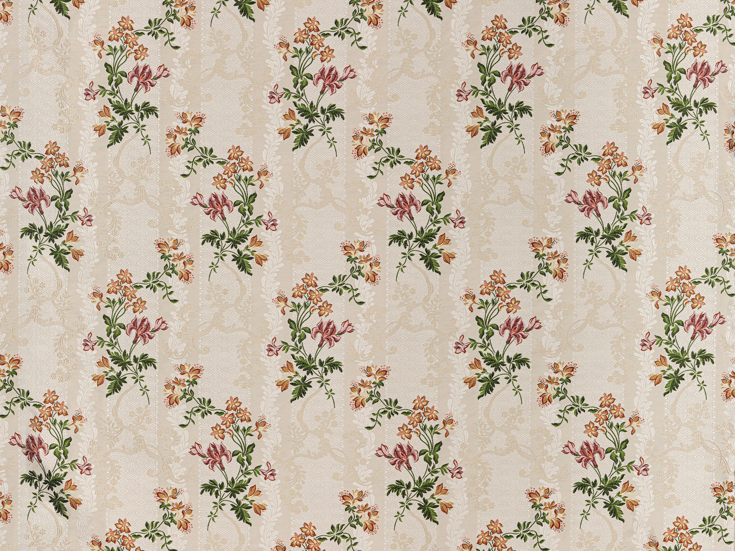 SCALAMANDRE SPOLINATO FABRIC OFF-WHITE - SB 00011735 NEW SKU # SB17350001