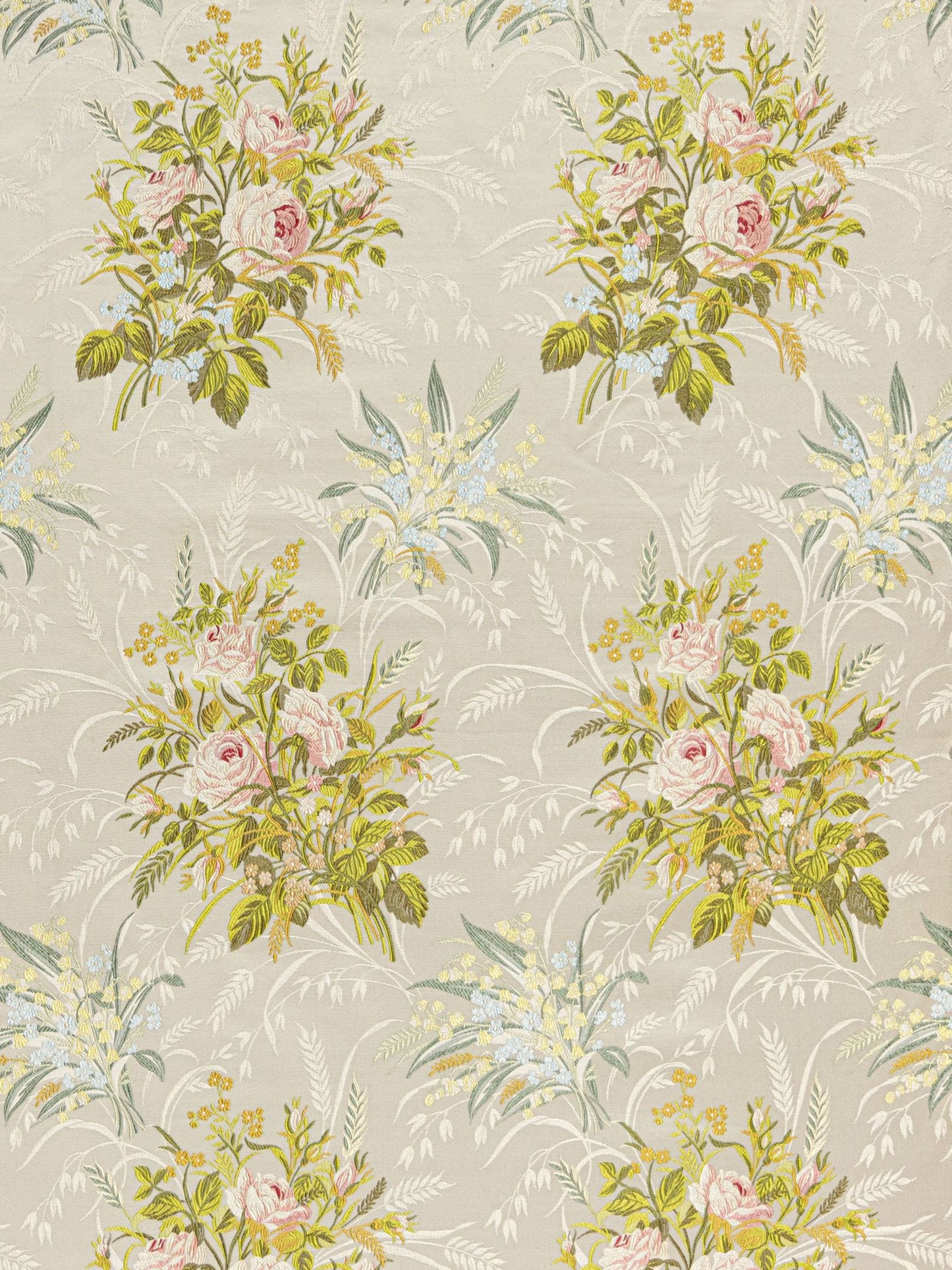 SCALAMANDRE FIORI ROSSETA FABRIC SPRING BOUQUET - SB 00012046 NEW SKU # SB20460001