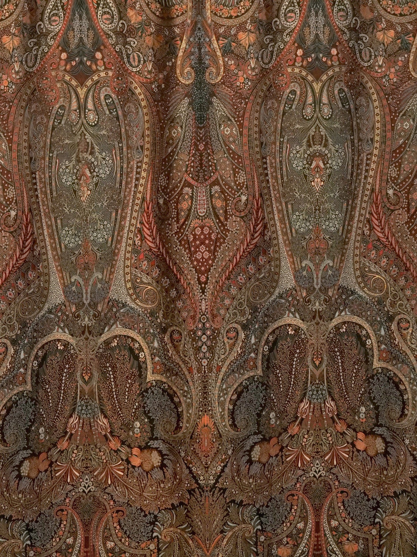 SCALAMANDRE LIVONIA FABRIC BLACK MULTI - SB 00027811 NEW SKU # SB78110002