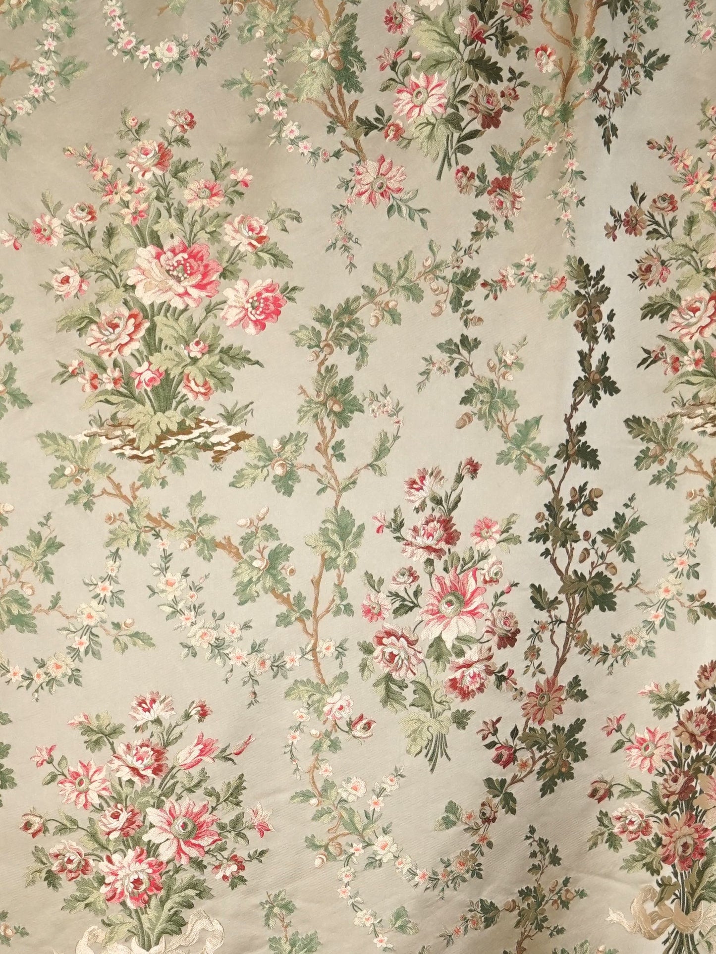 SCALAMANDRE LA BELLE JARDINIERE FABRIC CREAM ROSE - SB 00112866 NEW SKU # SB28660011